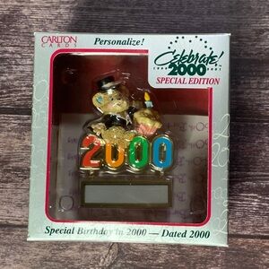 Carlton Cards ~ Celebrate 2000 Special Edition Ornament Personalize It